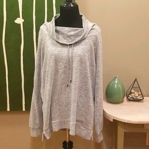 Funnel Cowl neck pull over shirt